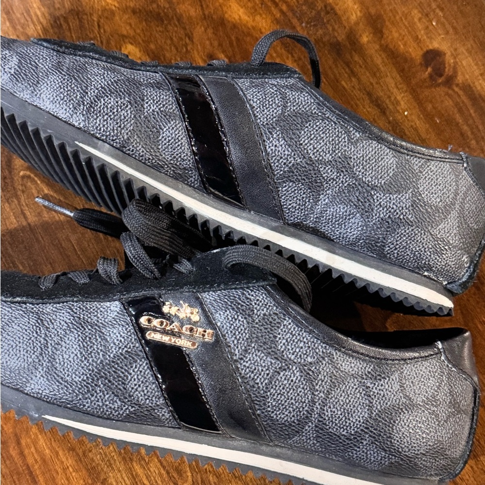 Coach Black and Gray Women's Sneakers - Picture 7 of 10